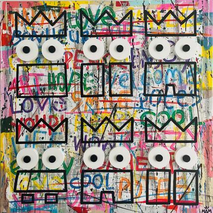 Peinture LES POTES par Mam | Tableau Pop-art Acrylique Icones Pop, Portraits, Société