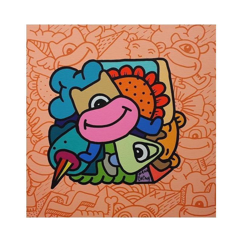 Peinture Lithium Three par Hank China | Tableau Pop-art Icones Pop Acrylique Posca