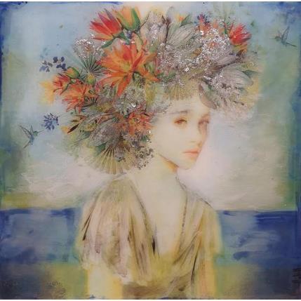 Painting Dama del Mar by Bofill Laura | Painting Figurative Acrylic, Resin Pop icons, Portrait