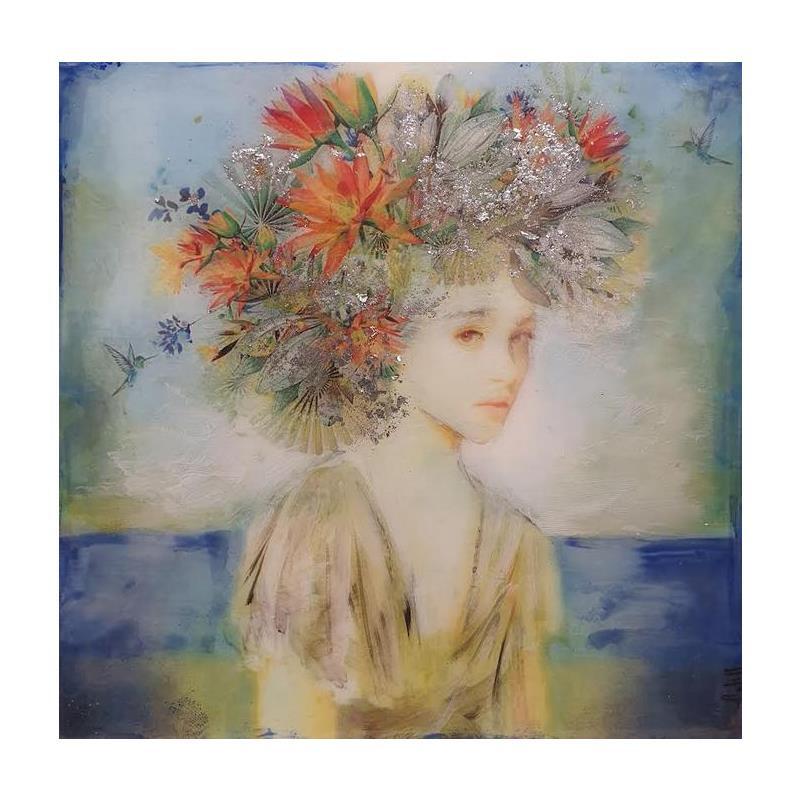 Gemälde Dama del Mar von Bofill Laura | Gemälde Figurativ Porträt Acryl Harz