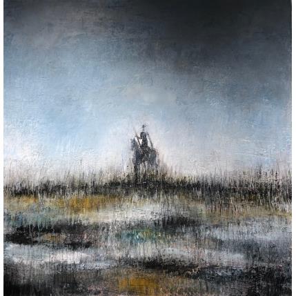 Peinture Don Quichotte par Rocco Sophie | Tableau Art Singulier Acrylique, Collage, Sable