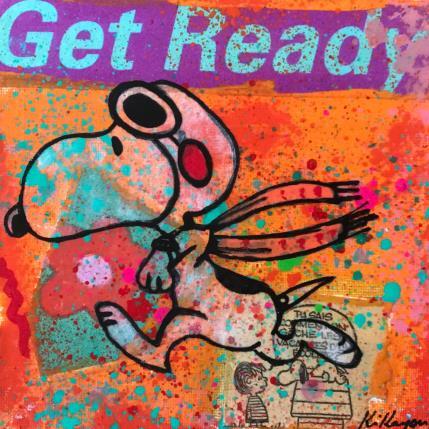 Painting Snoopy ready by Kikayou | Painting Pop-art Acrylic, Gluing, Graffiti Pop icons
