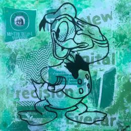 Painting Donald by Kikayou | Painting Pop-art Acrylic, Gluing, Graffiti Pop icons