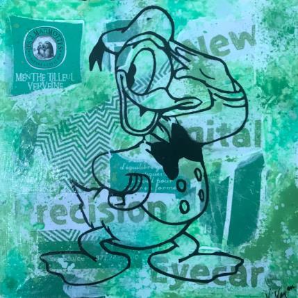 Peinture Donald par Kikayou | Tableau Pop-art Acrylique, Collage, Graffiti Icones Pop