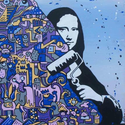 Painting The Queen by Fanny | Painting Pop-art Acrylic Pop icons