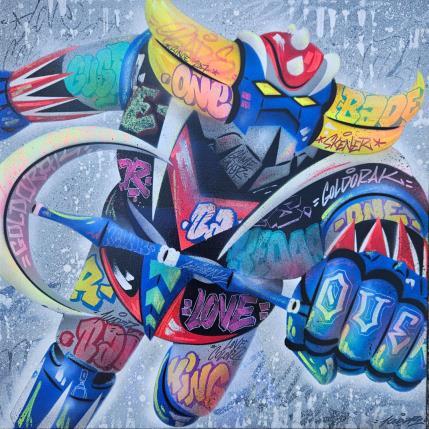Peinture Goldorak par Lemoine Mael | Tableau Pop-art Acrylique, Graffiti Icones Pop