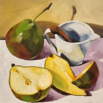 Peinture pear open par Ulrich Julia | Tableau  Bois, Huile Natures mortes