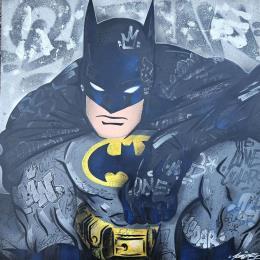 Peinture Batman  par Lemoine Mael | Tableau Pop-art Acrylique, Graffiti Icones Pop