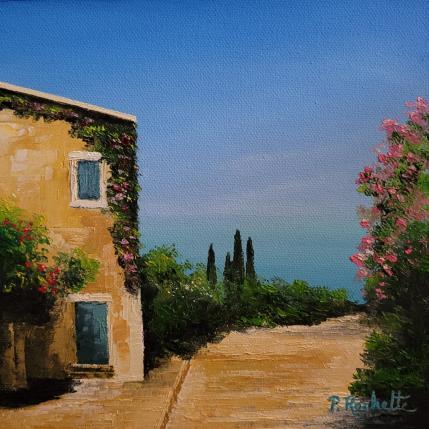 Gemälde Un sentier vers la mer  von Rochette Patrice | Gemälde Figurativ Öl Landschaften, Pop-Ikonen