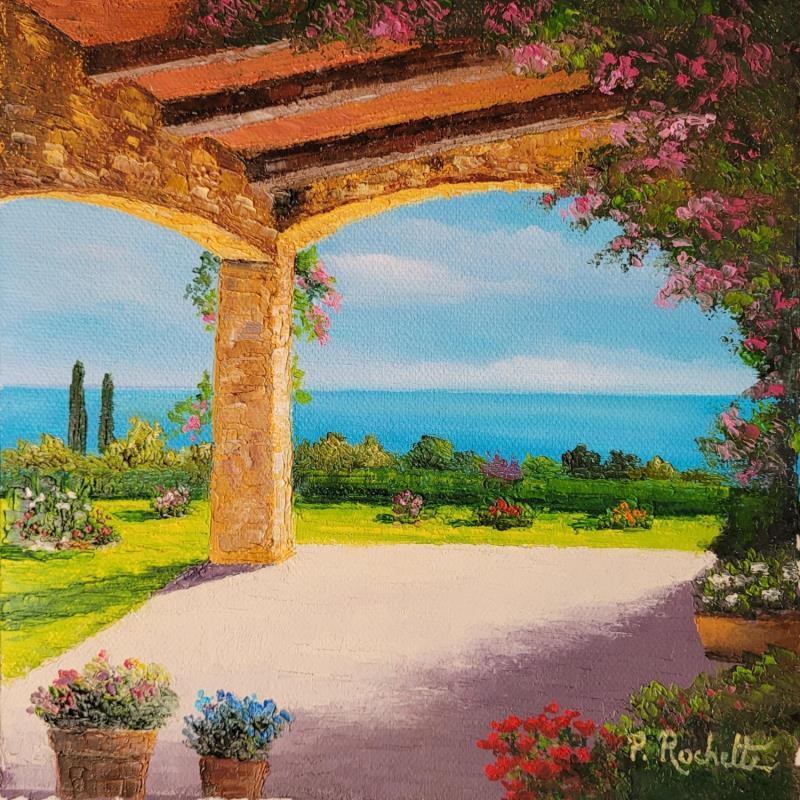 Peinture Sortez les transats ! par Rochette Patrice | Tableau Figuratif Paysages Marine Huile