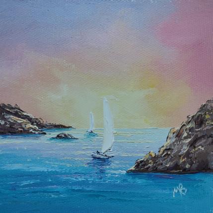 Pintura Ciel rêveur por Blandin Magali | Pintura Figurativo Aceite Paisajes