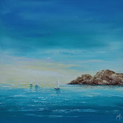 Pintura Azuréenne por Blandin Magali | Pintura Figurativo Aceite Iconos pop, Paisajes