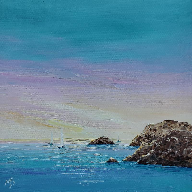 Peinture Après les rochers... par Blandin Magali | Tableau Figuratif Paysages Huile