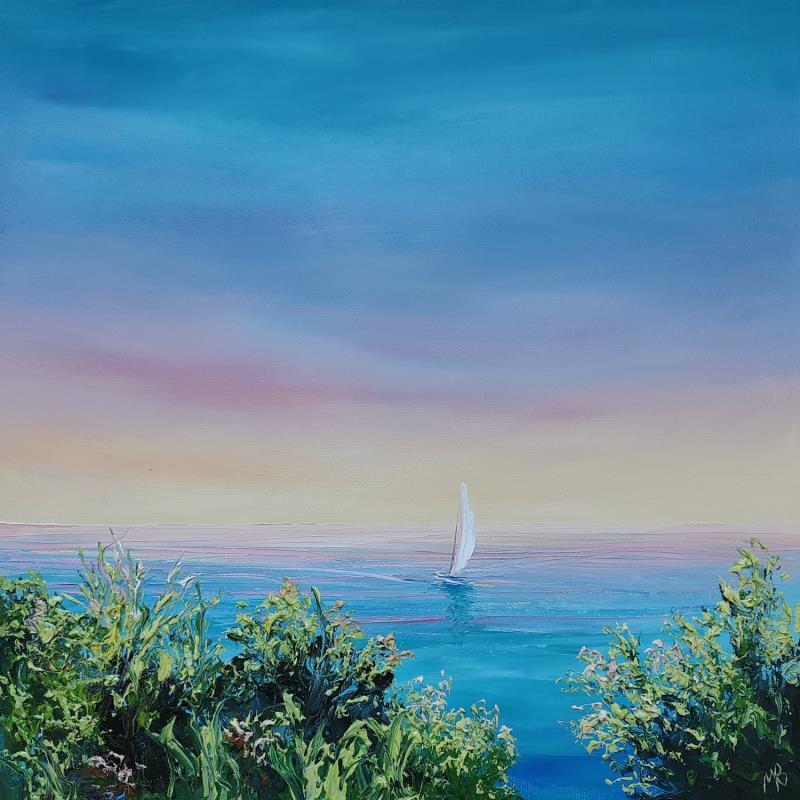 Painting Il suffit de peu by Blandin Magali | Painting Figurative Landscapes Oil