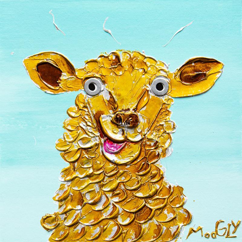 Painting Blagus by Moogly | Painting Raw art Animals Acrylic Resin Pigments