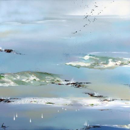 Pintura 80x80 No Name 106-1628-20240425-2 por Naen | Pintura Abstracto Acrílico, Ink Minimalista