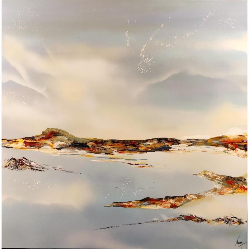 Pintura 817 por Naen | Pintura Abstracto Minimalista Acrílico Ink