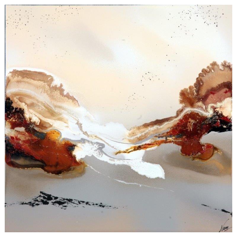 Painting C2700 by Naen | Painting Abstract Acrylic Ink