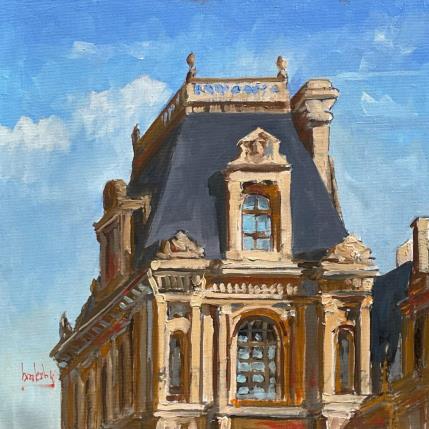 Peinture Hotel de Ville (Détail) par Brooksby | Tableau Figuratif Huile Architecture