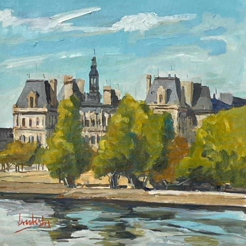 Gemälde Hotel de Ville (Quais) von Brooksby | Gemälde Figurativ Landschaften Öl