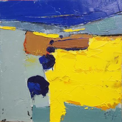 Painting les uns après les autres by L'huillier Françis | Painting Abstract Oil Landscapes