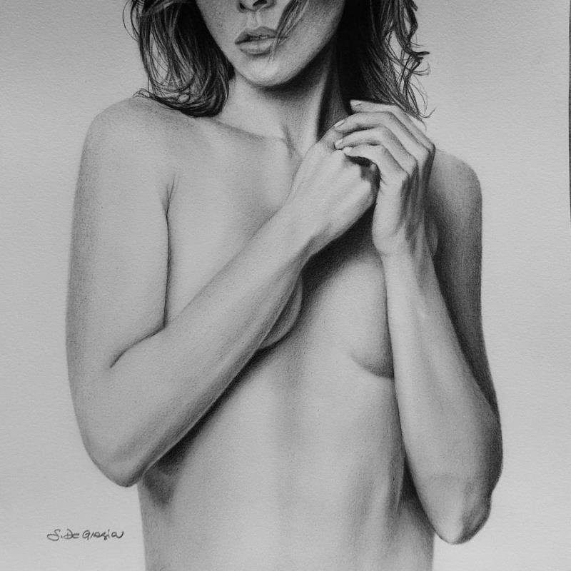 Pintura Nonostante tutto por De Grazia Serena | Pintura Figurativo Carbón vegetal