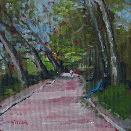 Painting Flânerie solitaire by Sirope Rémy | Painting