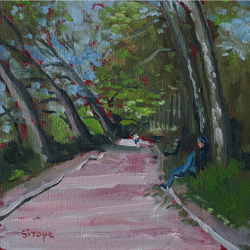 Painting Flânerie solitaire by Sirope Rémy | Painting