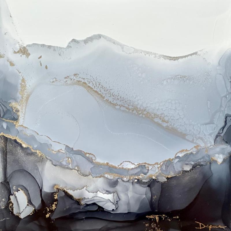 Peinture 1249 Poésie minérale par Depaire Silvia | Tableau Abstrait Minimaliste Acrylique