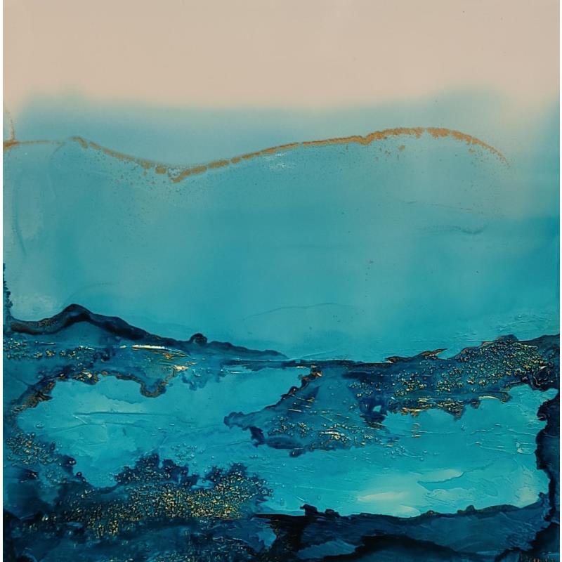 Peinture 984 Poésie marine par Depaire Silvia | Tableau Abstrait Marine Minimaliste Acrylique