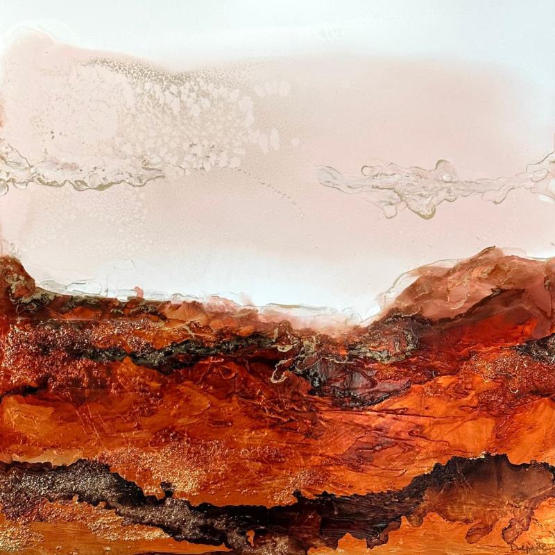 Peinture 1586 Nuées d'amour par Depaire Silvia | Tableau Abstrait Paysages Nature Minimaliste Acrylique