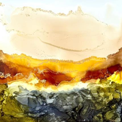 Peinture 1758 Poésie des dunes par Depaire Silvia | Tableau Abstrait Acrylique Minimaliste, Nature, Paysages