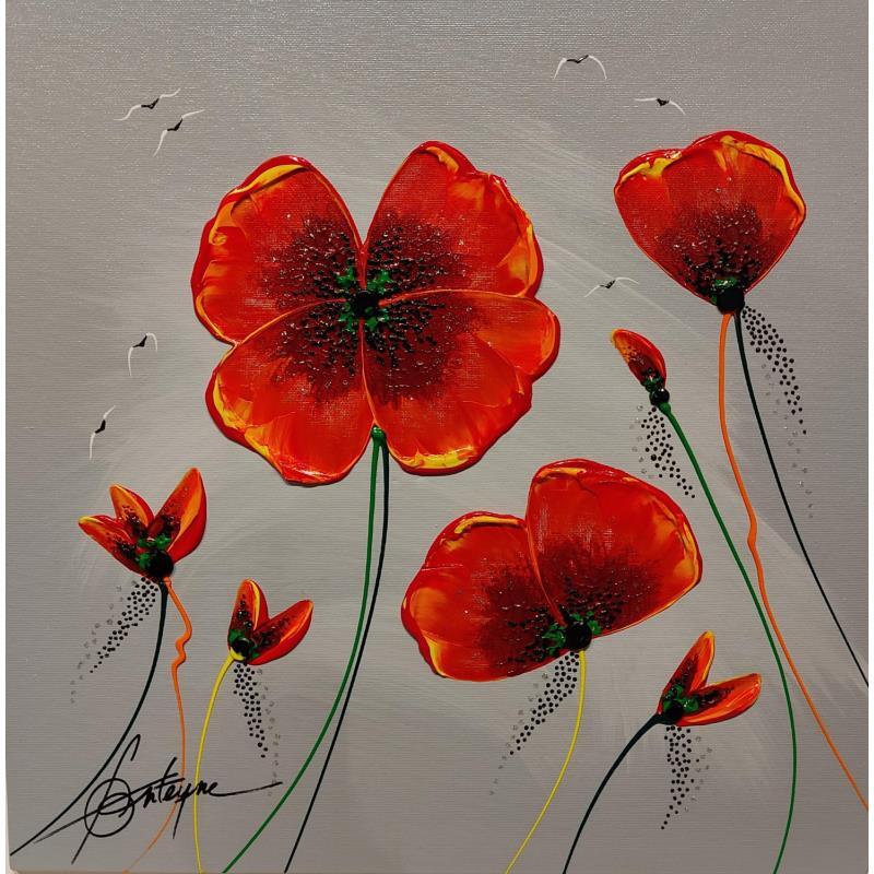 Gemälde Des fleurs pour Lyon von Fonteyne David | Gemälde Figurativ Landschaften Natur Acryl