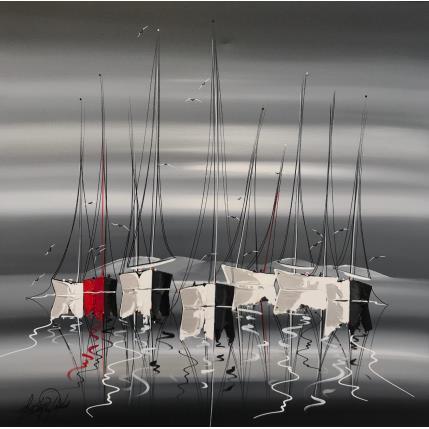 Peinture Près de la berge avec toi par Fonteyne David | Tableau Figuratif Acrylique Marine