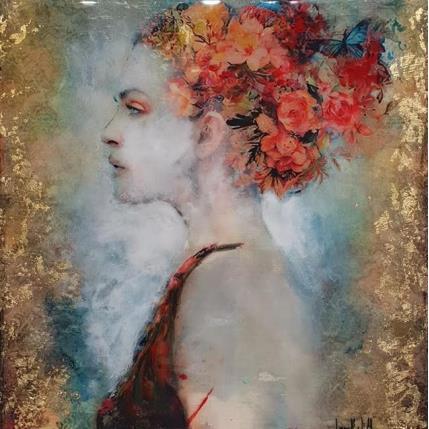 Painting Emma by Bofill Laura | Painting Figurative Acrylic, Resin Portrait