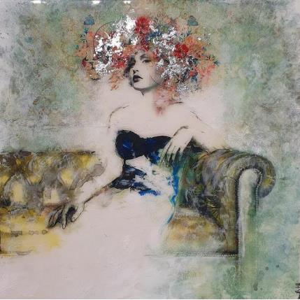 Painting Alma sentada by Bofill Laura | Painting Figurative Acrylic, Resin Portrait
