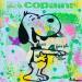 Painting Snoopy mdr by Kikayou | Painting Pop-art Pop icons Graffiti