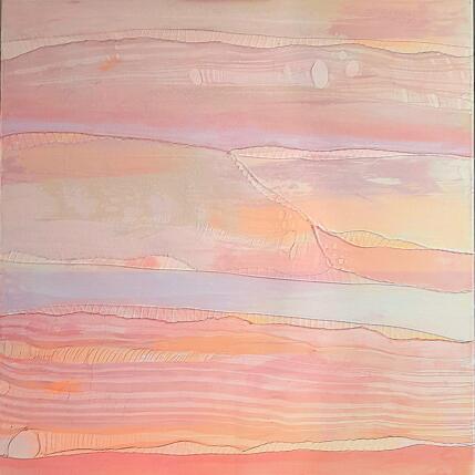 Painting Crépuscule A-1 by Settimia Taroux | Painting Abstract Acrylic, Textile Landscapes