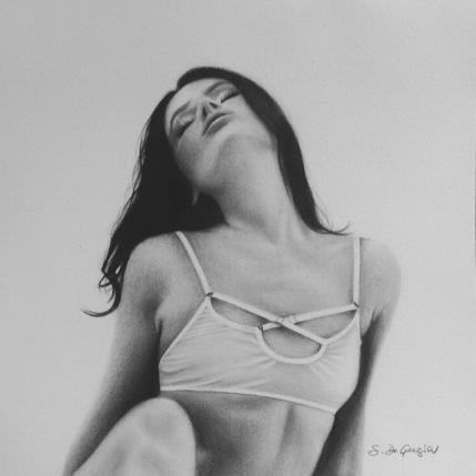 Gemälde Ancora di più von De Grazia Serena | Gemälde Figurativ Zeichenkohle Pop-Ikonen