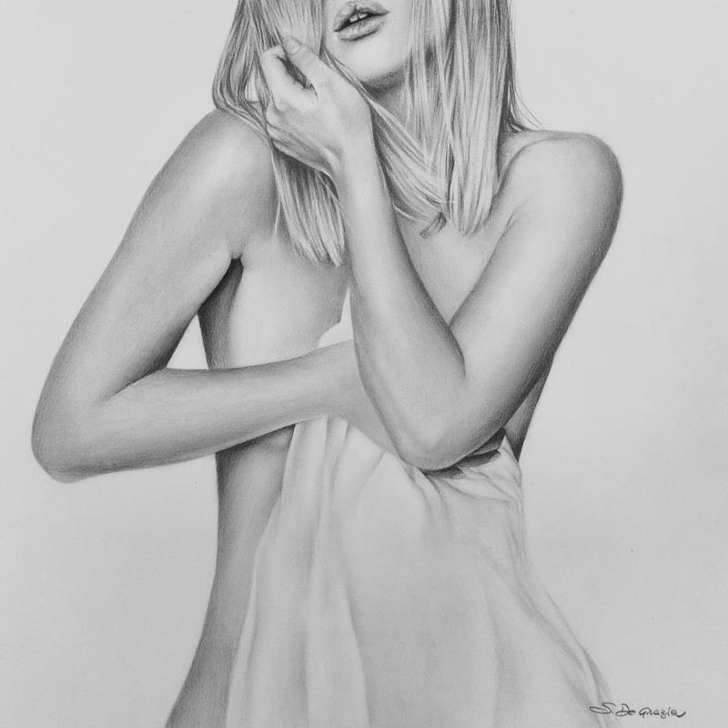 Pintura Imprevisti por De Grazia Serena | Pintura Figurativo Carbón vegetal