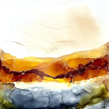 Peinture 1732 Dunes par Depaire Silvia | Tableau Abstrait Encre Minimaliste, Nature, Paysages