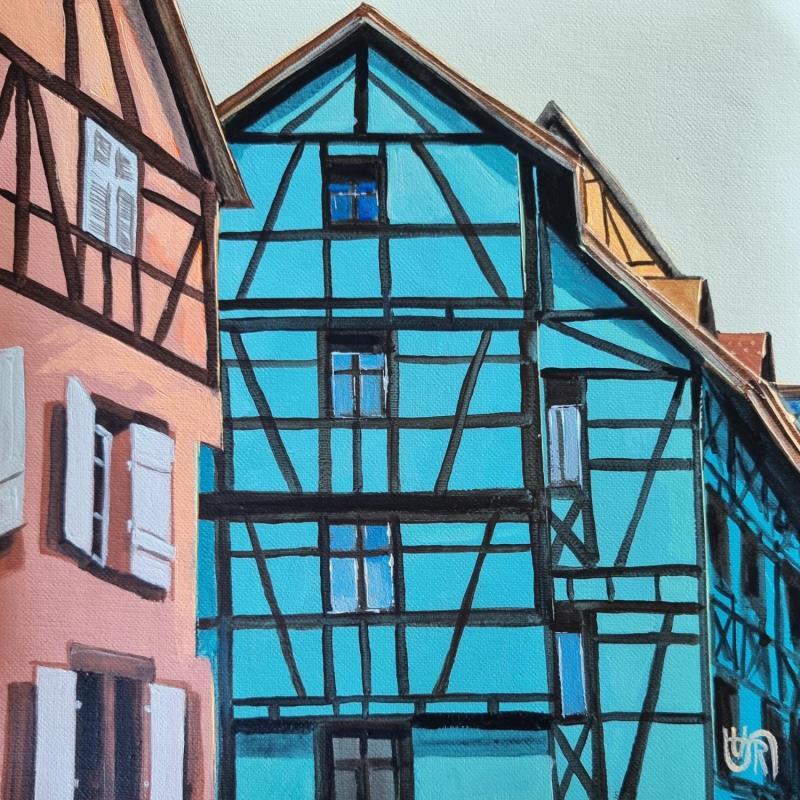 Gemälde The face of the city von Rasa | Gemälde Figurativ Urban Acryl