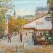 Peinture Café LIPP à Paris par Dontu Grigore | Tableau Figuratif Urbain Huile