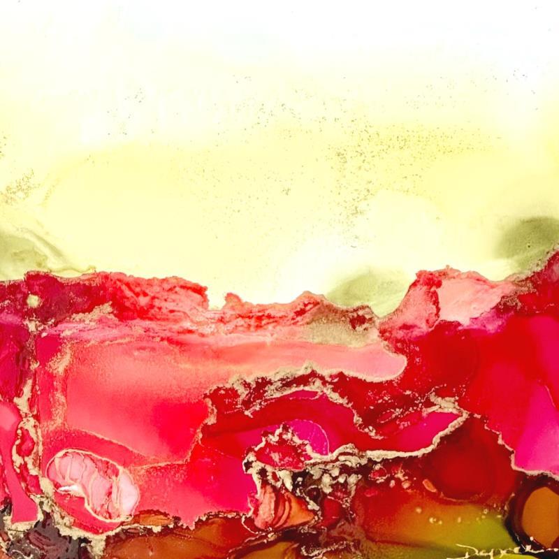 Peinture 1737 Poésie florale par Depaire Silvia | Tableau Abstrait Paysages Minimaliste Acrylique