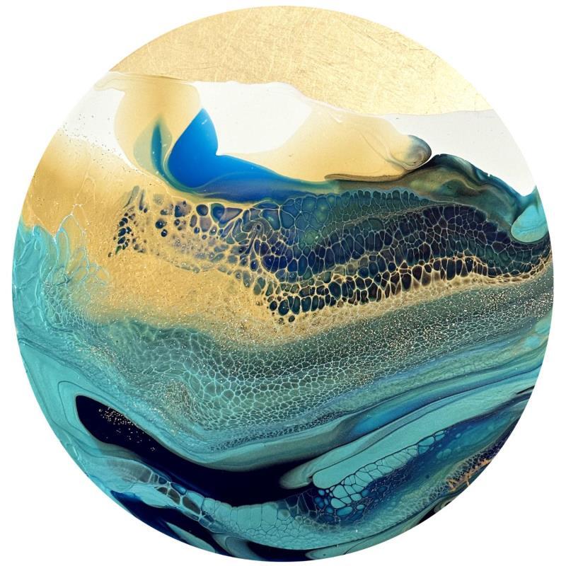 Peinture 1357 Profondeur marine par Depaire Silvia | Tableau Abstrait Paysages Marine Minimaliste Acrylique