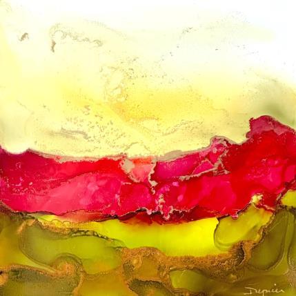 Peinture 1744 Poésie florale par Depaire Silvia | Tableau Abstrait Acrylique Minimaliste, Paysages