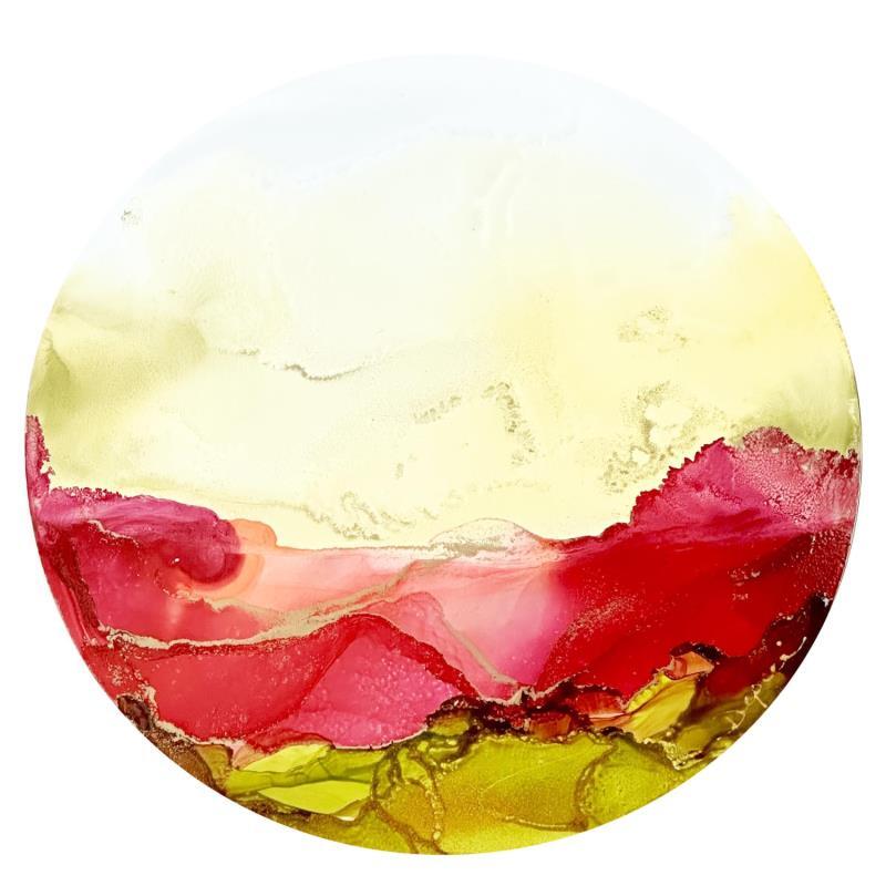 Gemälde 1736 POÉSIE FLORALE von Depaire Silvia | Gemälde Abstrakt Landschaften Stillleben Minimalistisch Acryl Tinte Harz