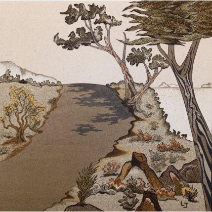 Pintura La route des vacances por Jovys Laurence  | Pintura Tema Arena Paisajes