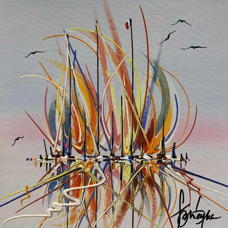 Painting Couleur et folie by Fonteyne David | Painting Figurative Acrylic