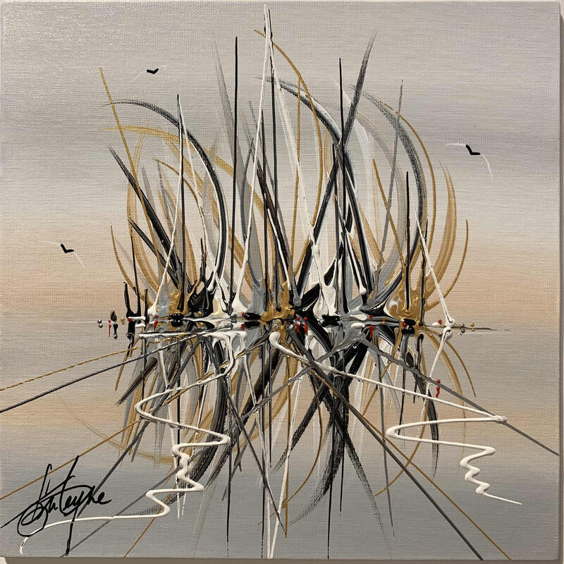 Painting l'or niçois by Fonteyne David | Painting Figurative Acrylic